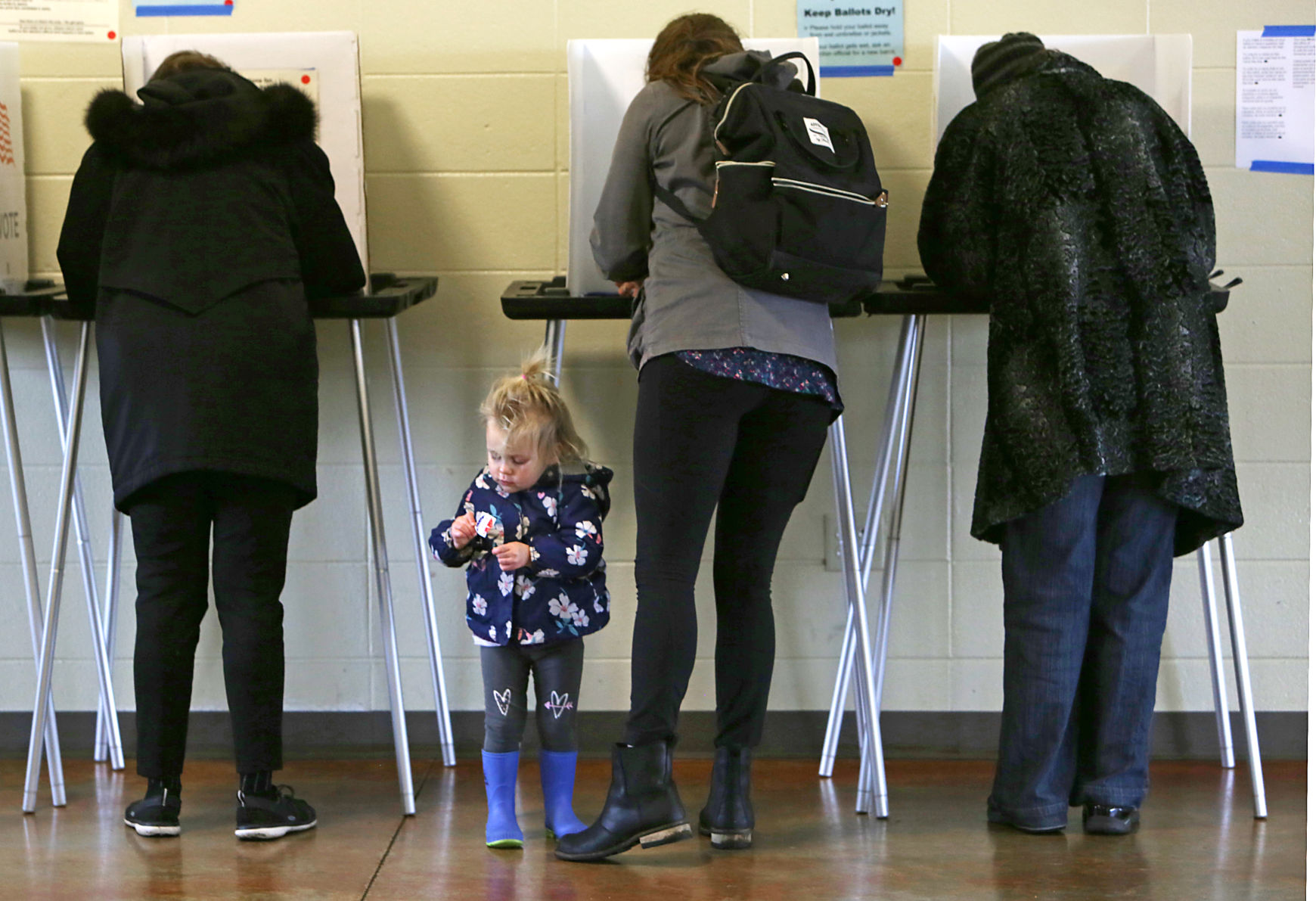 Polling places on Election Day
